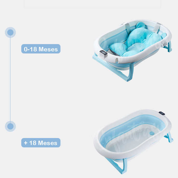 Tina plegable con termometro