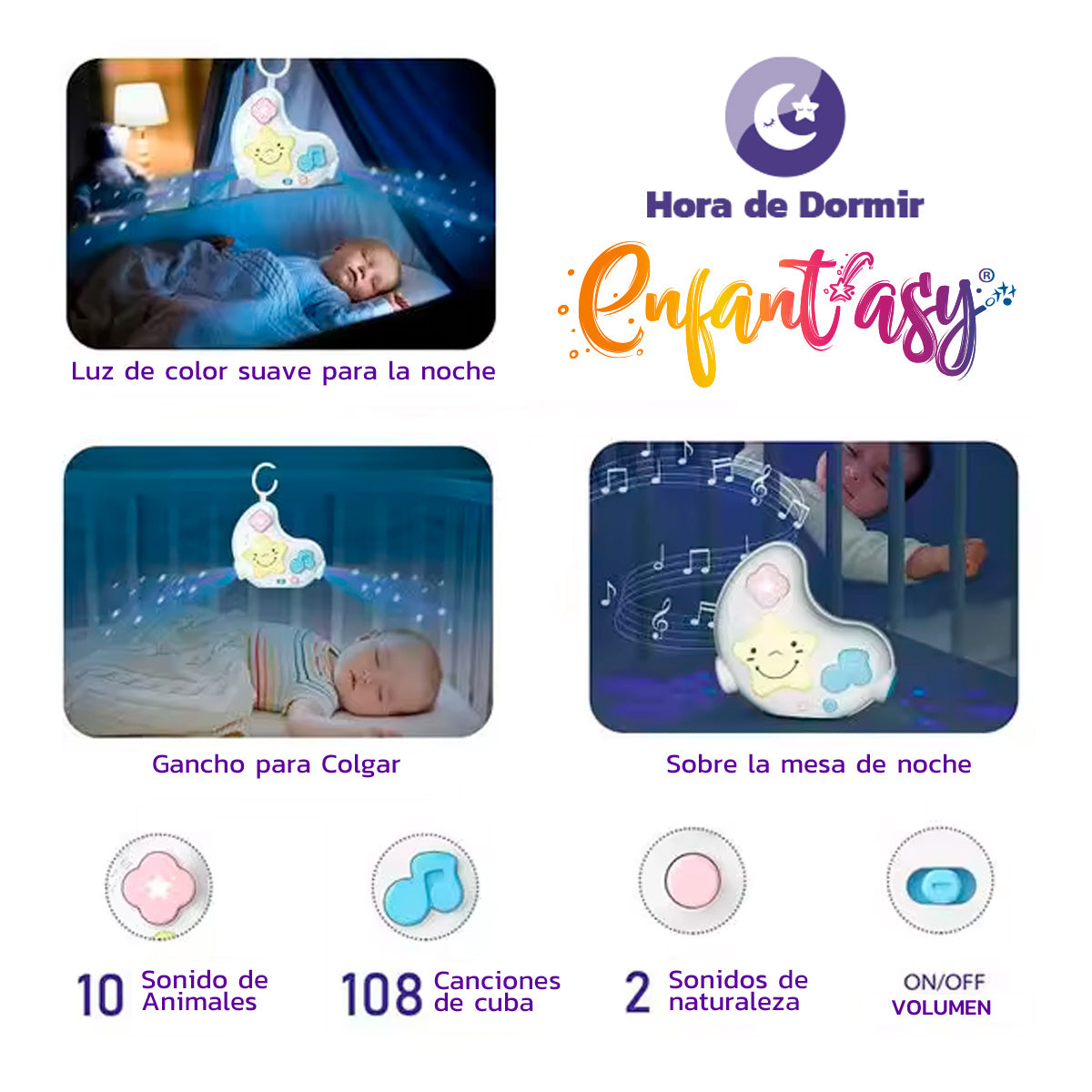 Lampara Proyector Musical con Control