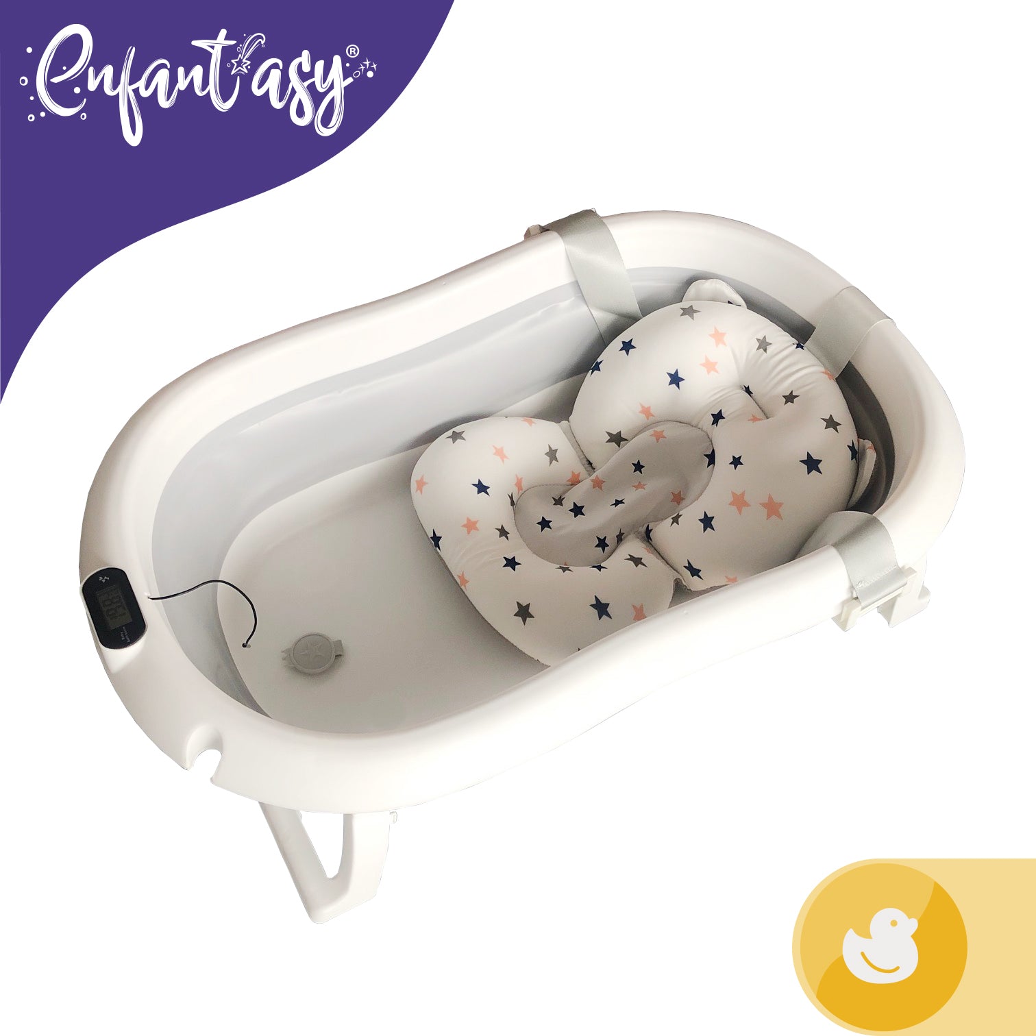 Tina plegable con termometro