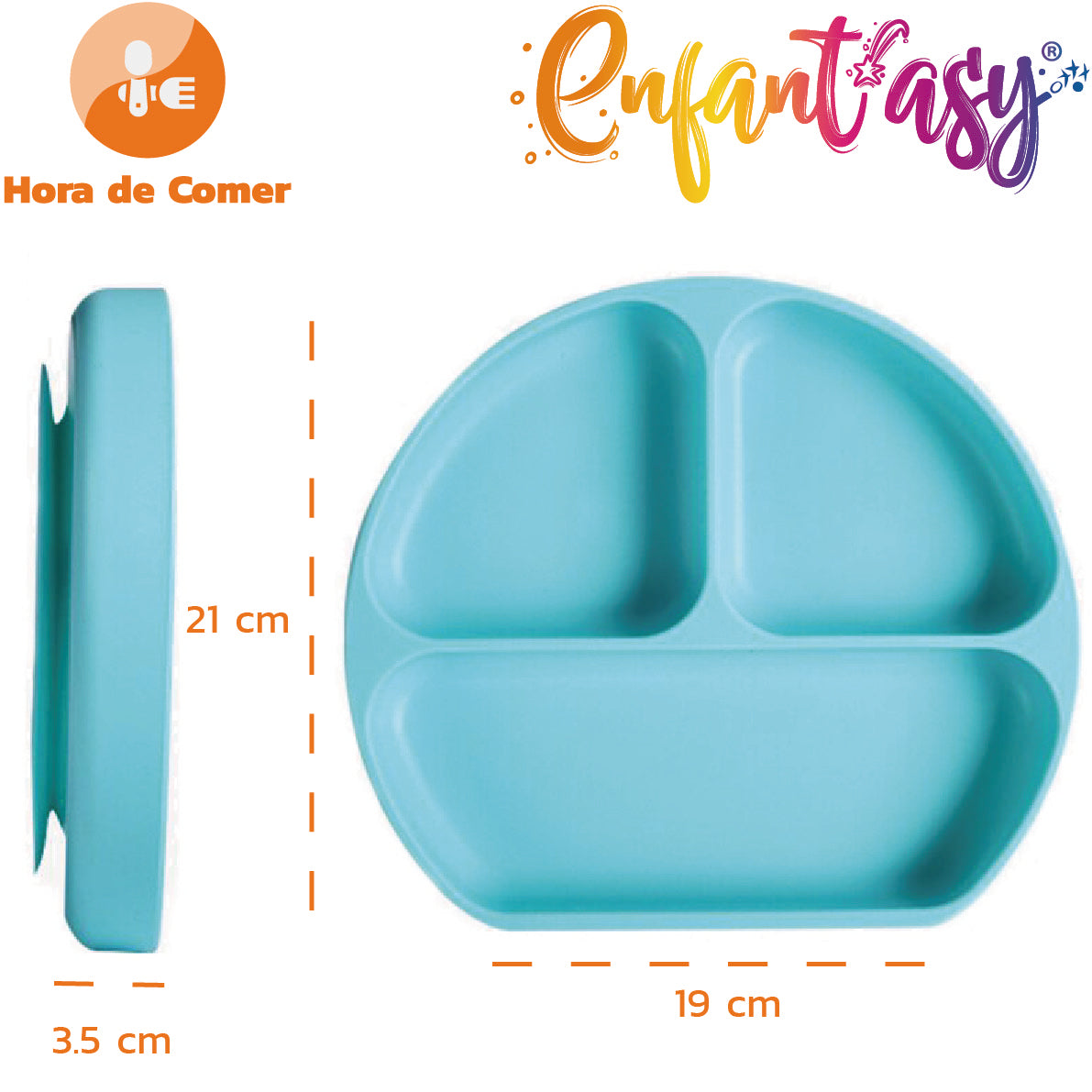 Plato en Silicona Hondo