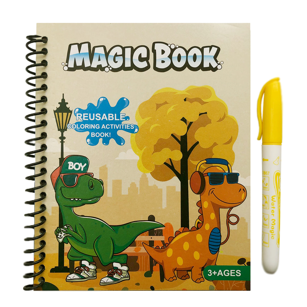 Libro para Colorear con Agua Reutilizable Didáctico