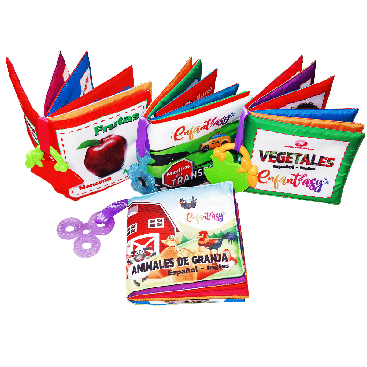 Libro de tela tipo MONTESSORI