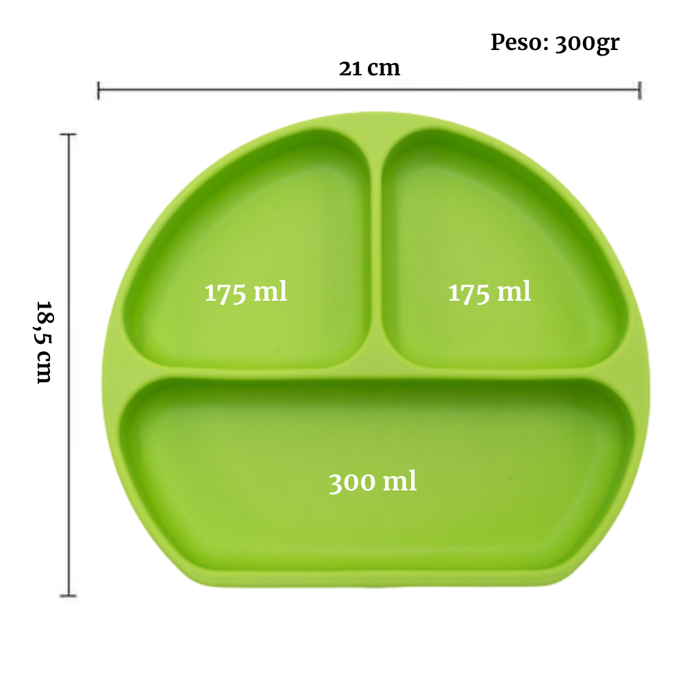 Plato en Silicona Hondo