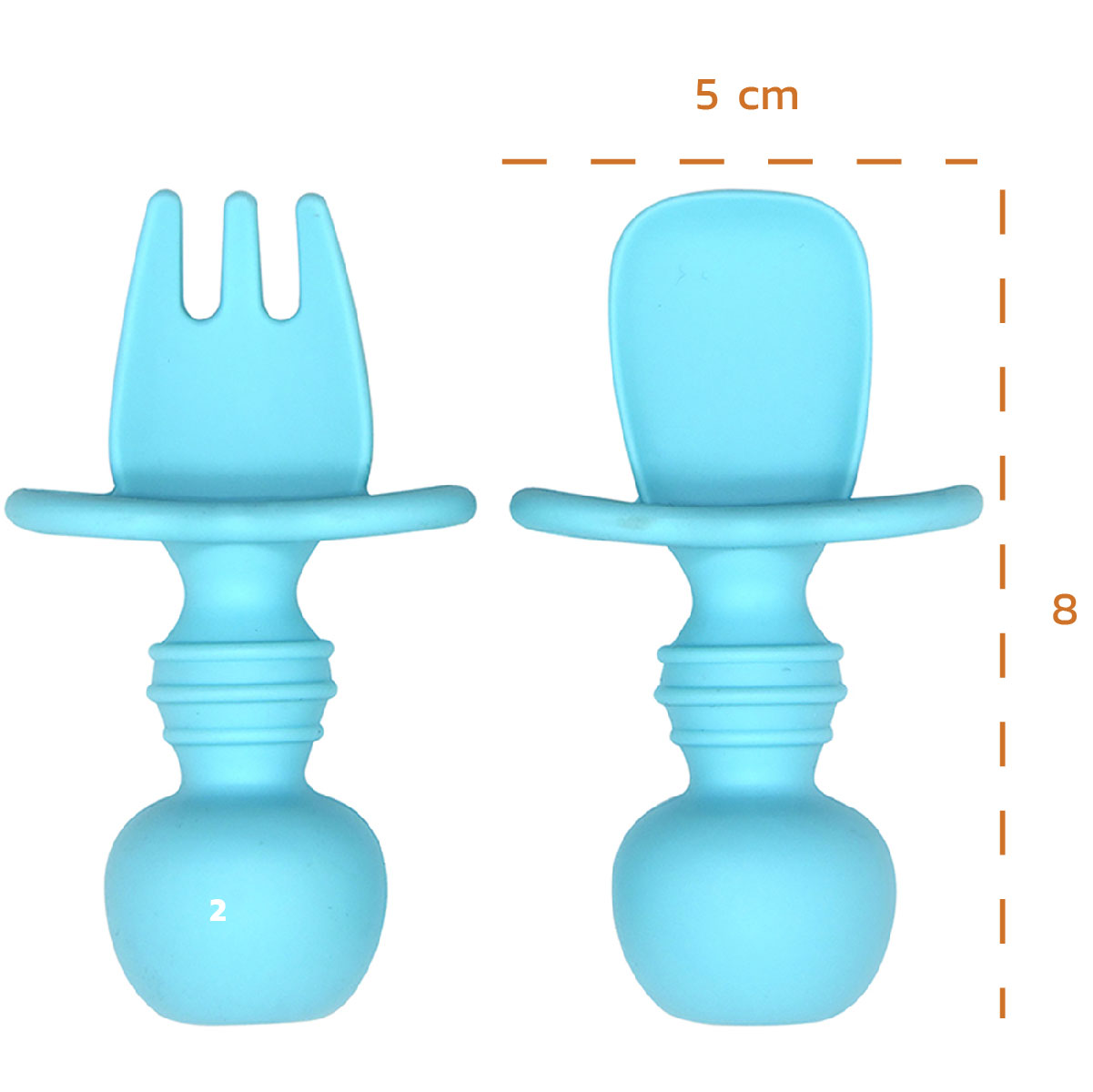 Tenedor y cuchara antiahogo