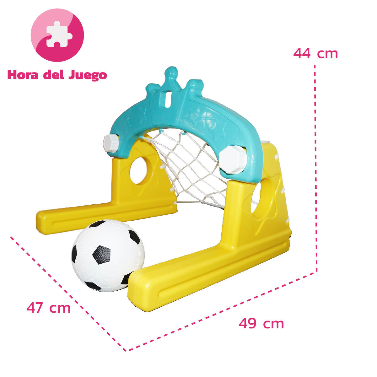 Cancha de Baloncesto y Fútbol 3 en 1