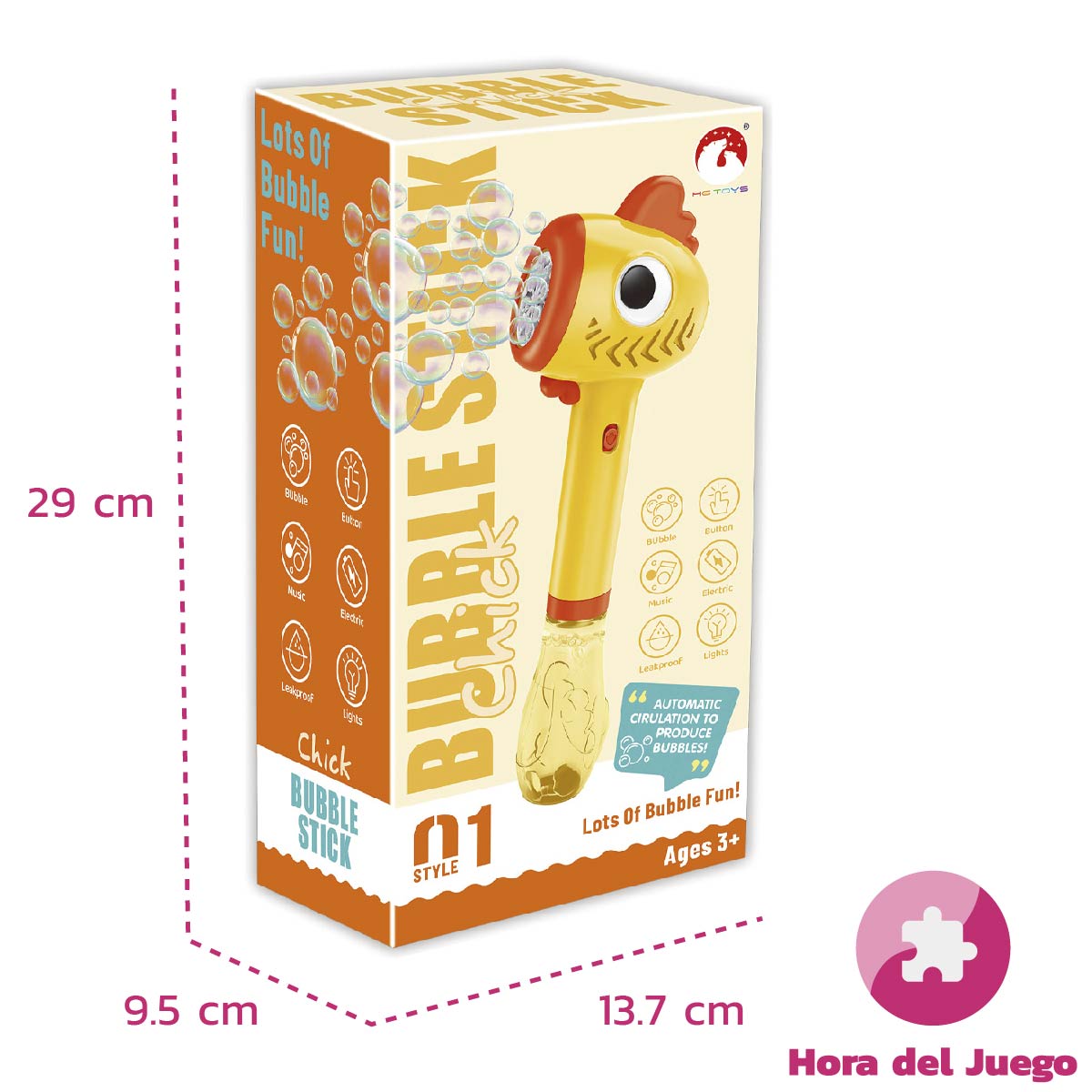 Pistola de burbujas para Niños