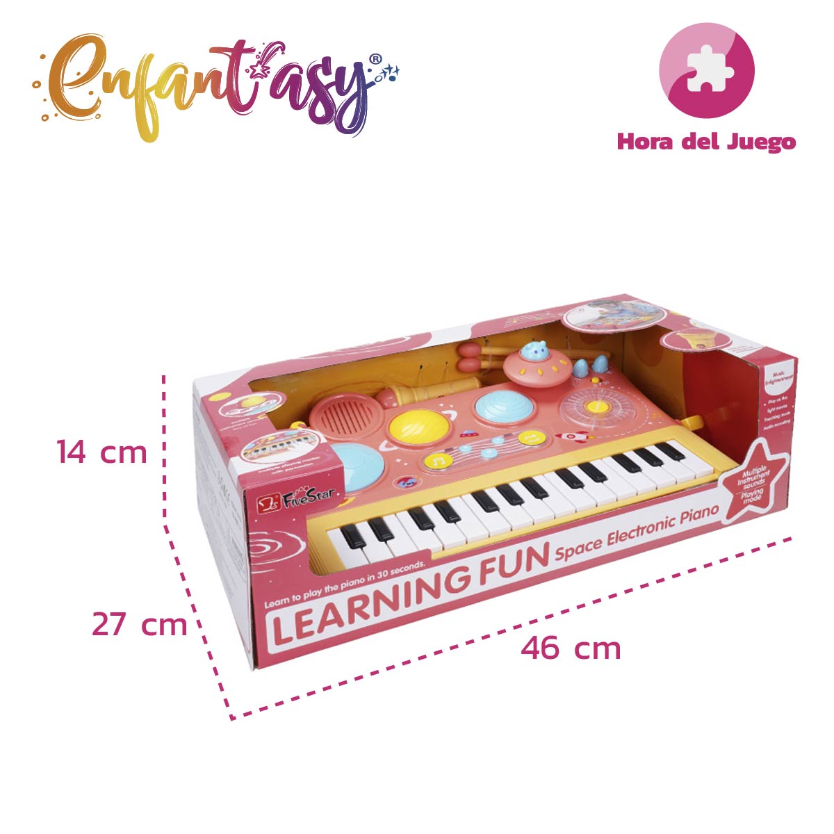 Piano Grande bateria con microfono