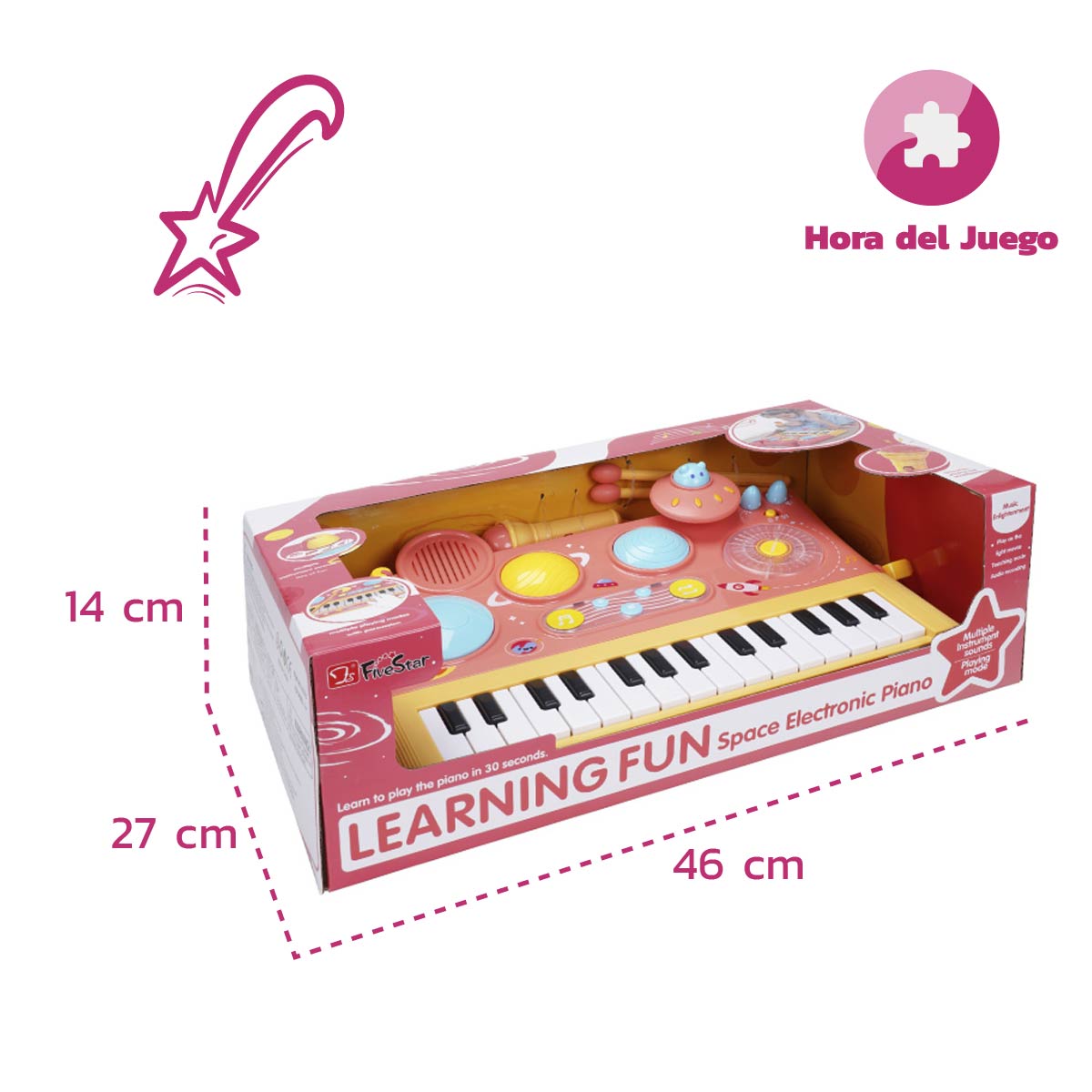 Piano Grande bateria con microfono