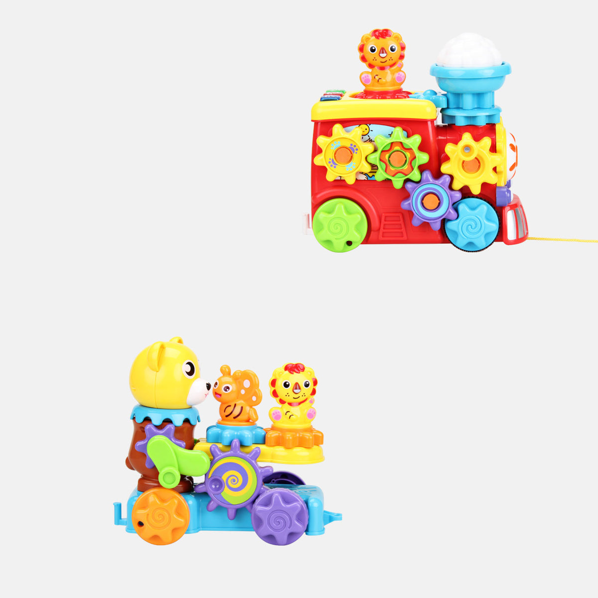 Tren Infantil con Engranaje, Luces y Sonido