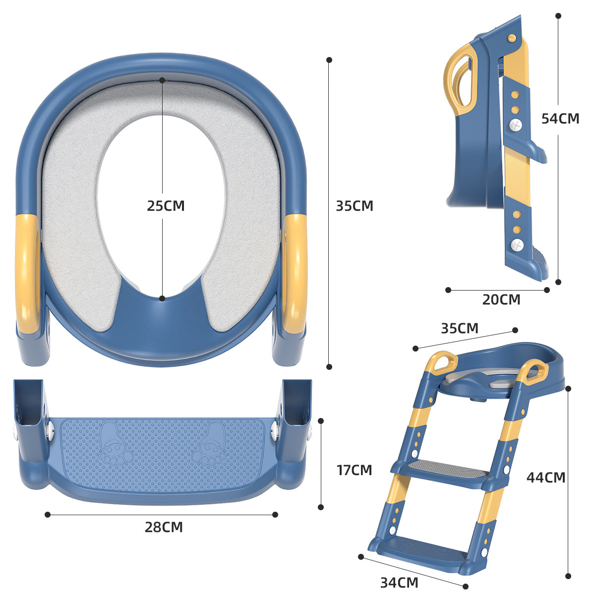 Reductor escalera acolchado