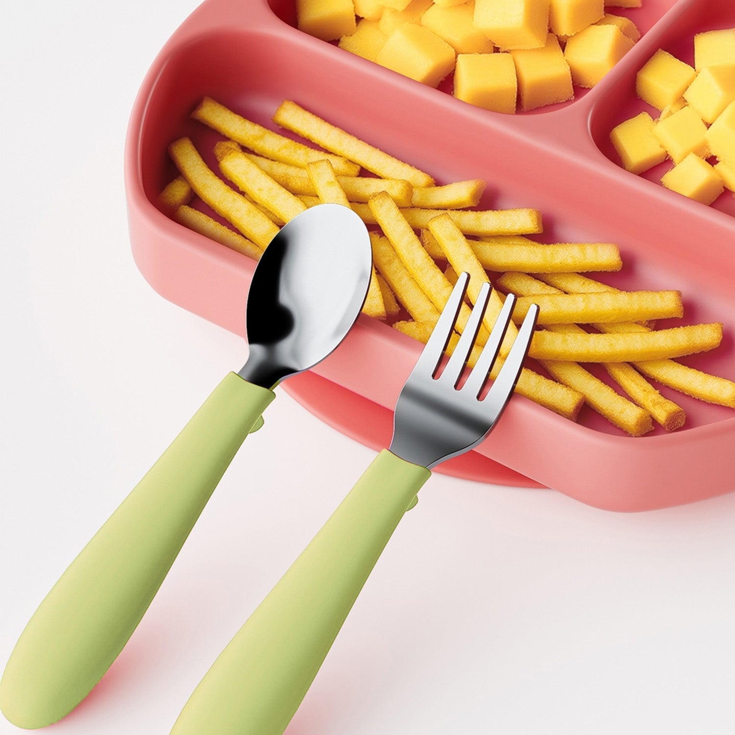 Juego De Cubiertos Cuchara Tenedor Acero