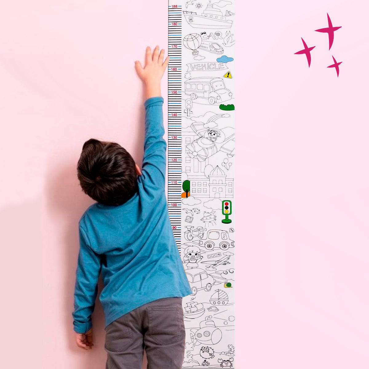 Metro Adhesivo Pared