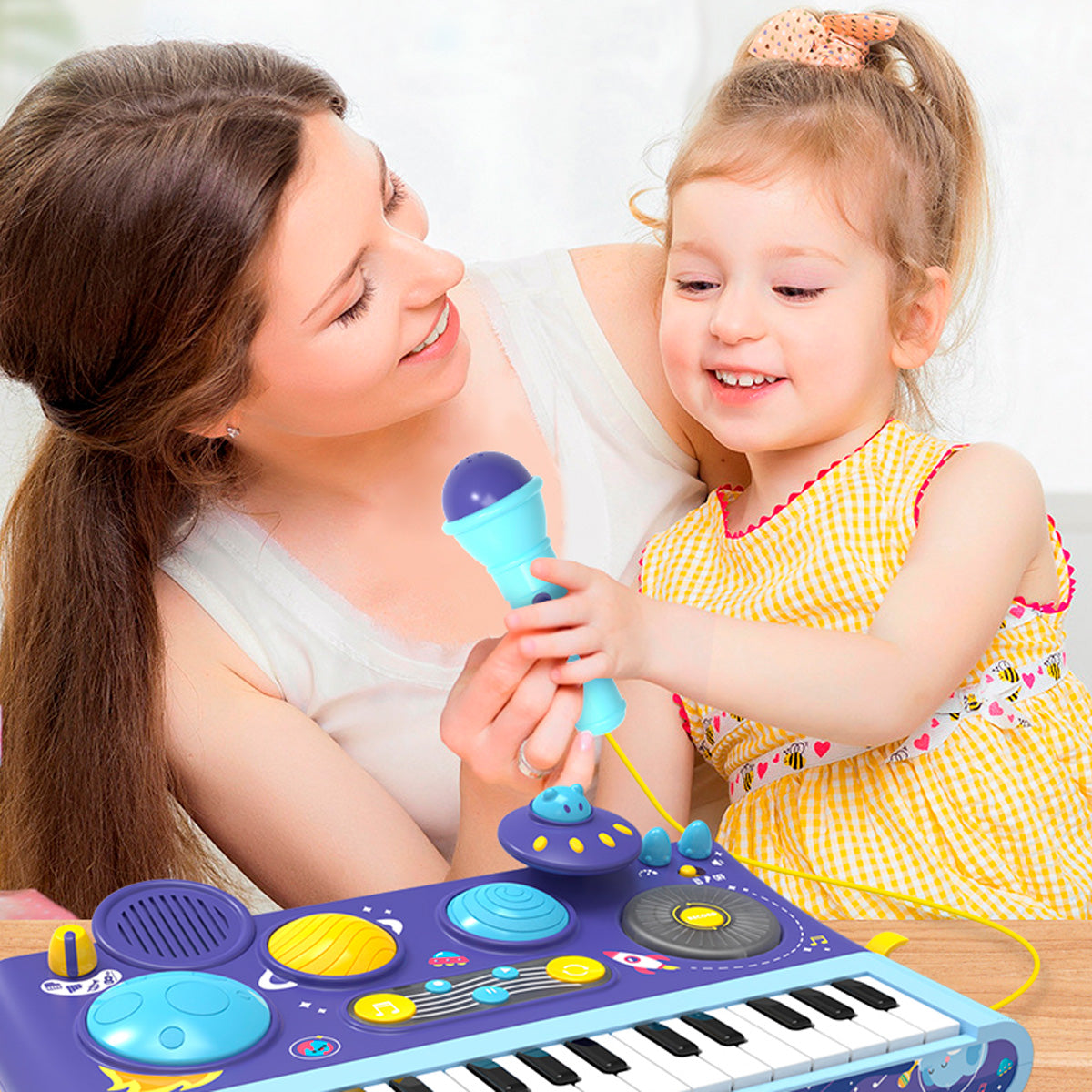 Piano Grande bateria con microfono