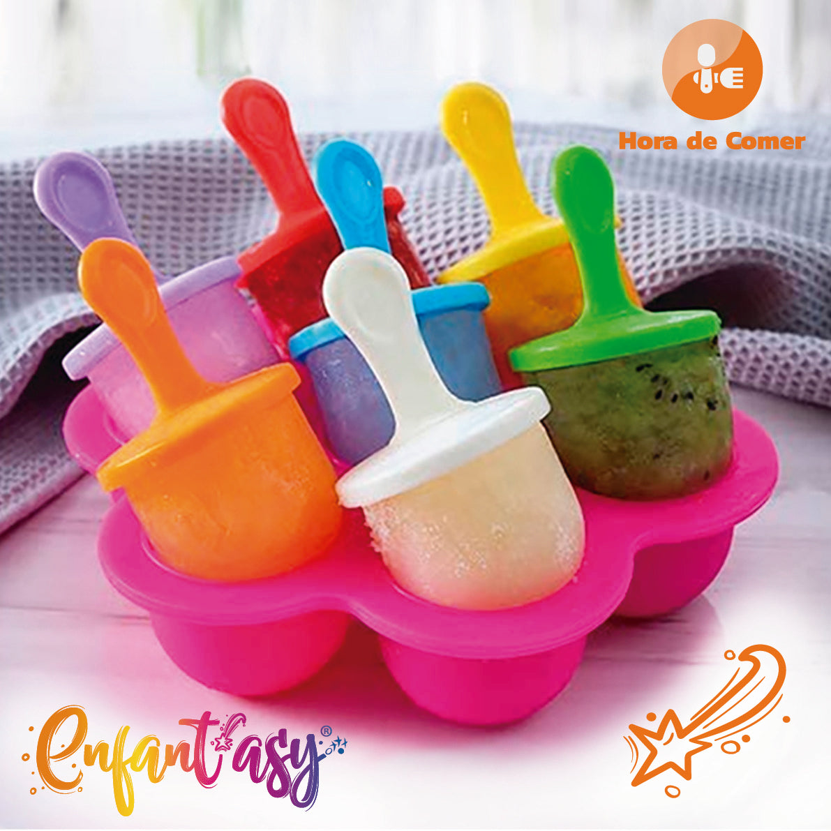 Paletas en Silicona para Bebé