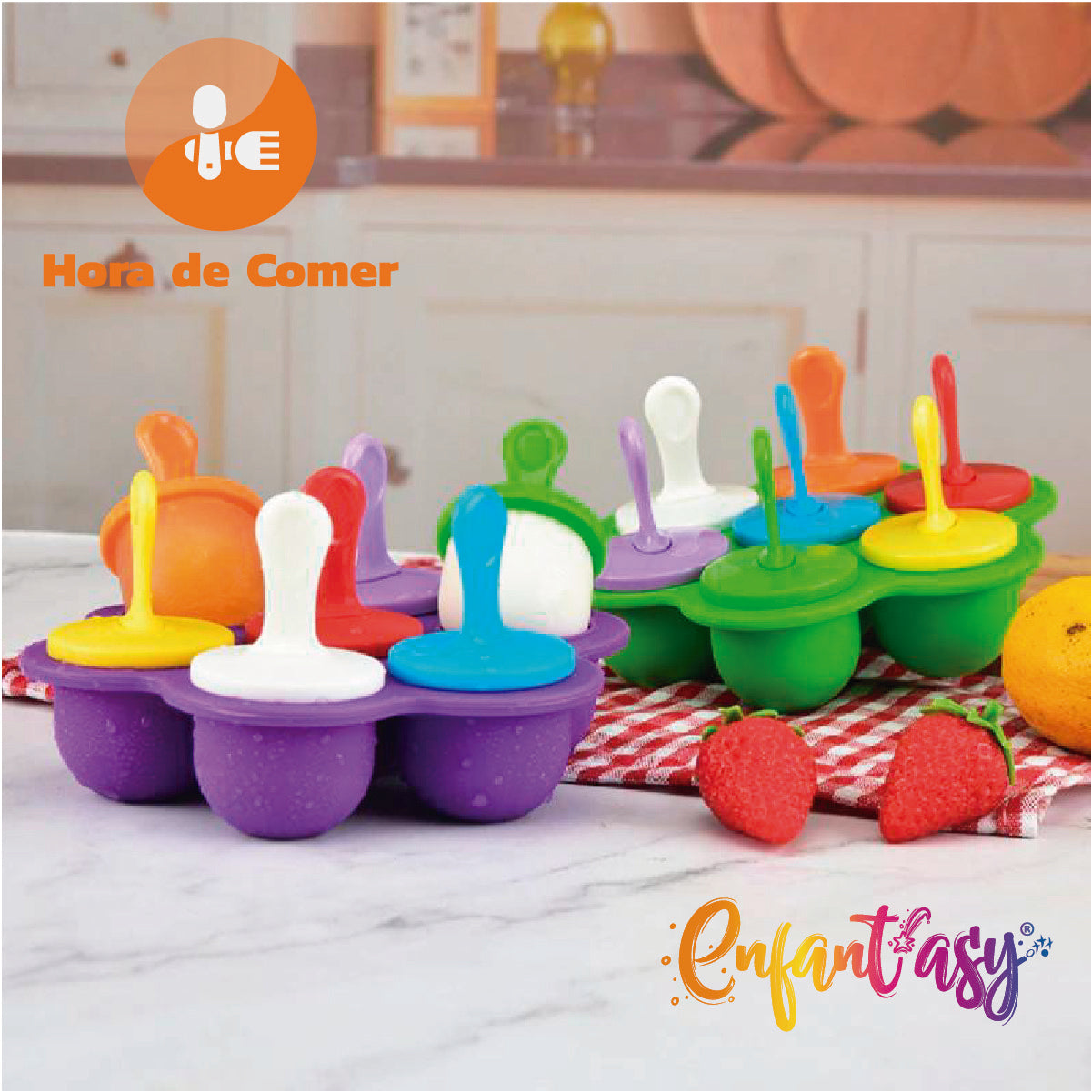 Paletas en Silicona para Bebé