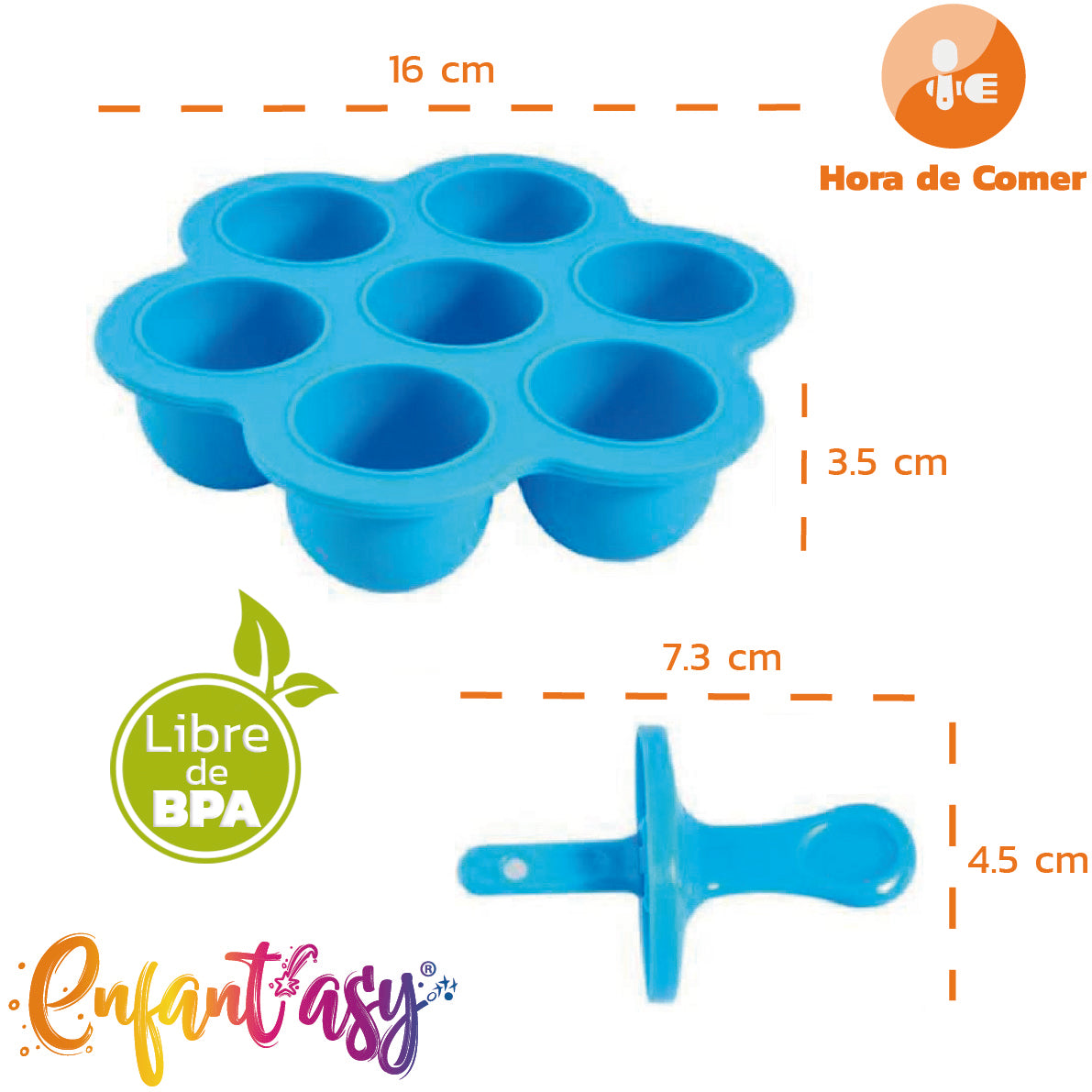 Paletas en Silicona para Bebé