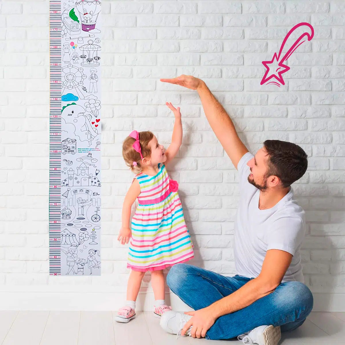 Metro Adhesivo Pared