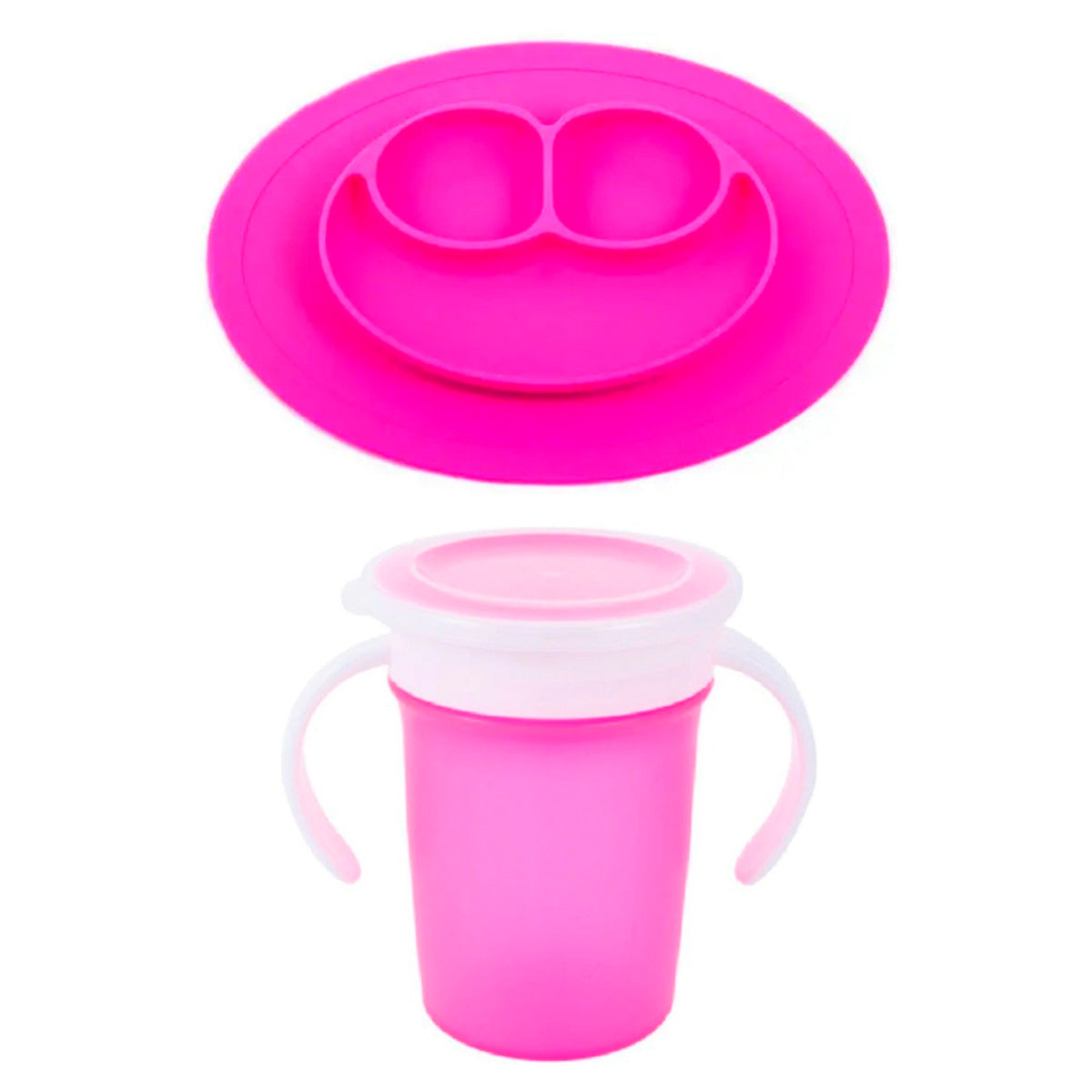 Combo Plato y vaso antiderrame