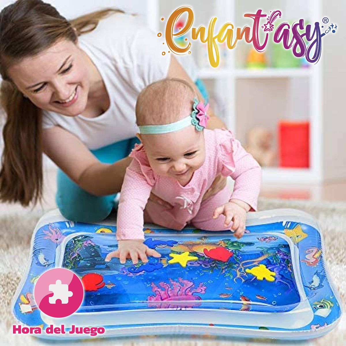 Tapete de estimulación con agua