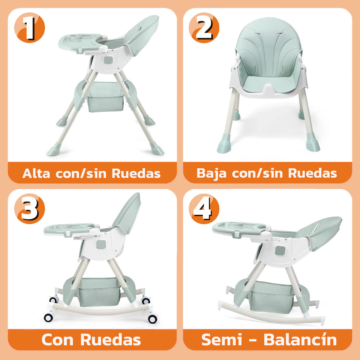Silla Comedor 4 en 1