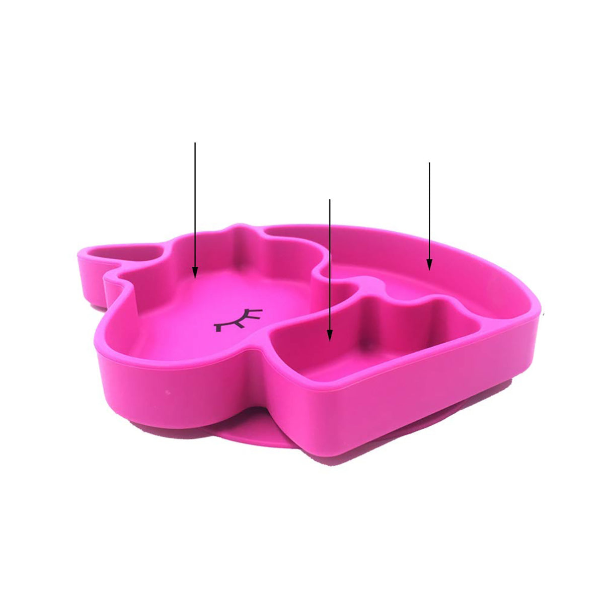 Plato en Silicona Unicornio