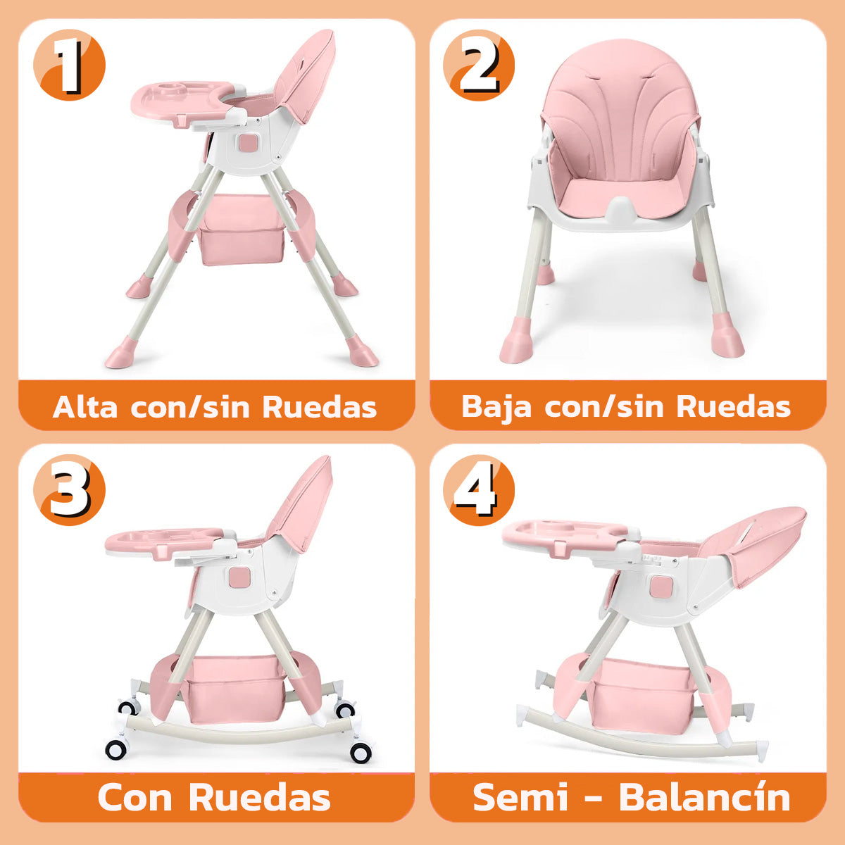 Silla Comedor 4 en 1