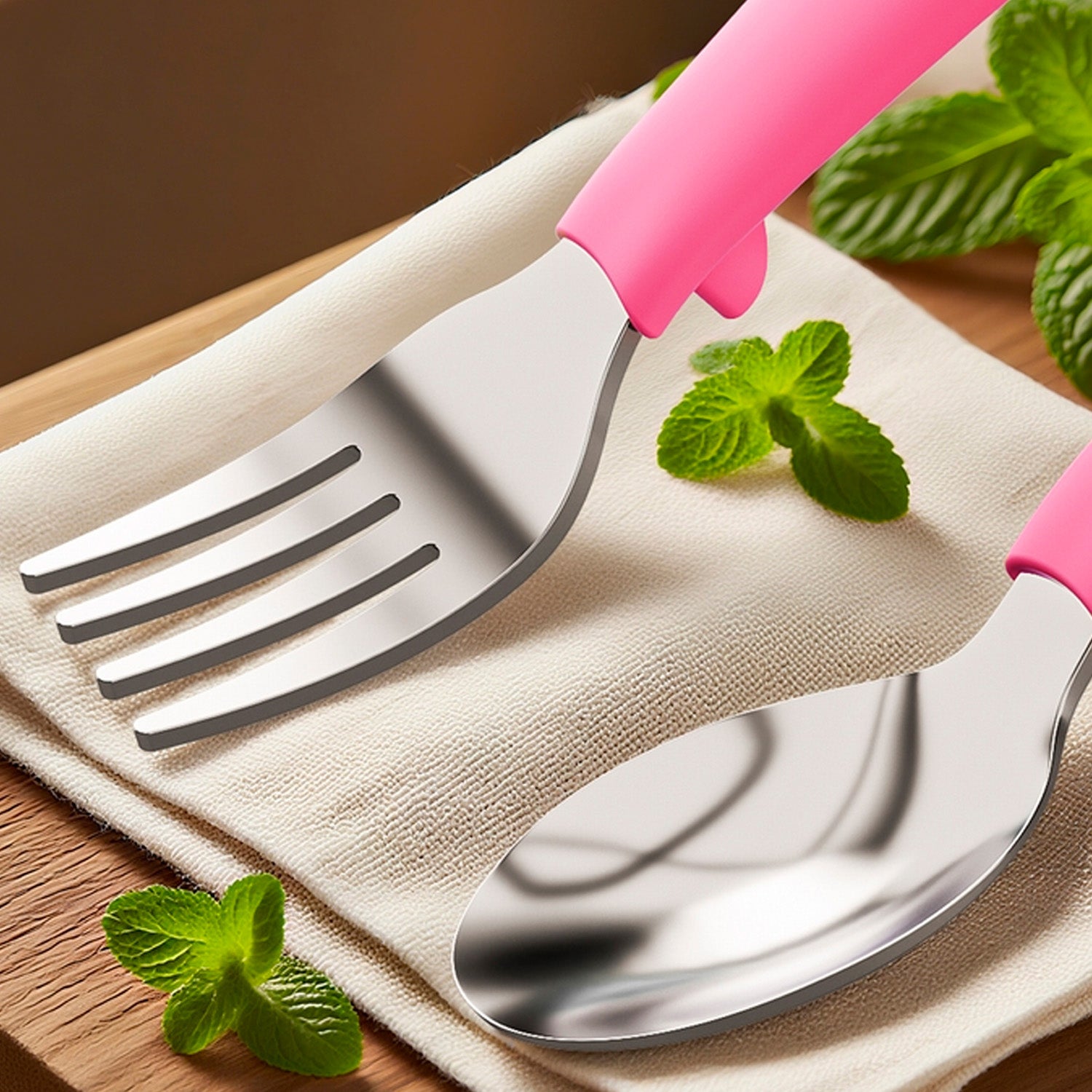 Juego De Cubiertos Cuchara Tenedor Acero