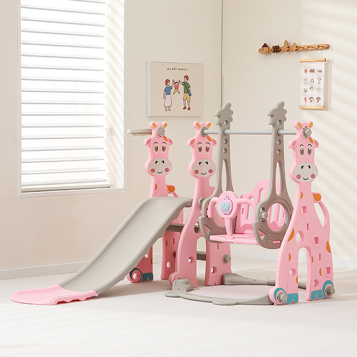 Mini Parque 3 en 1 Columpio + Rodadero