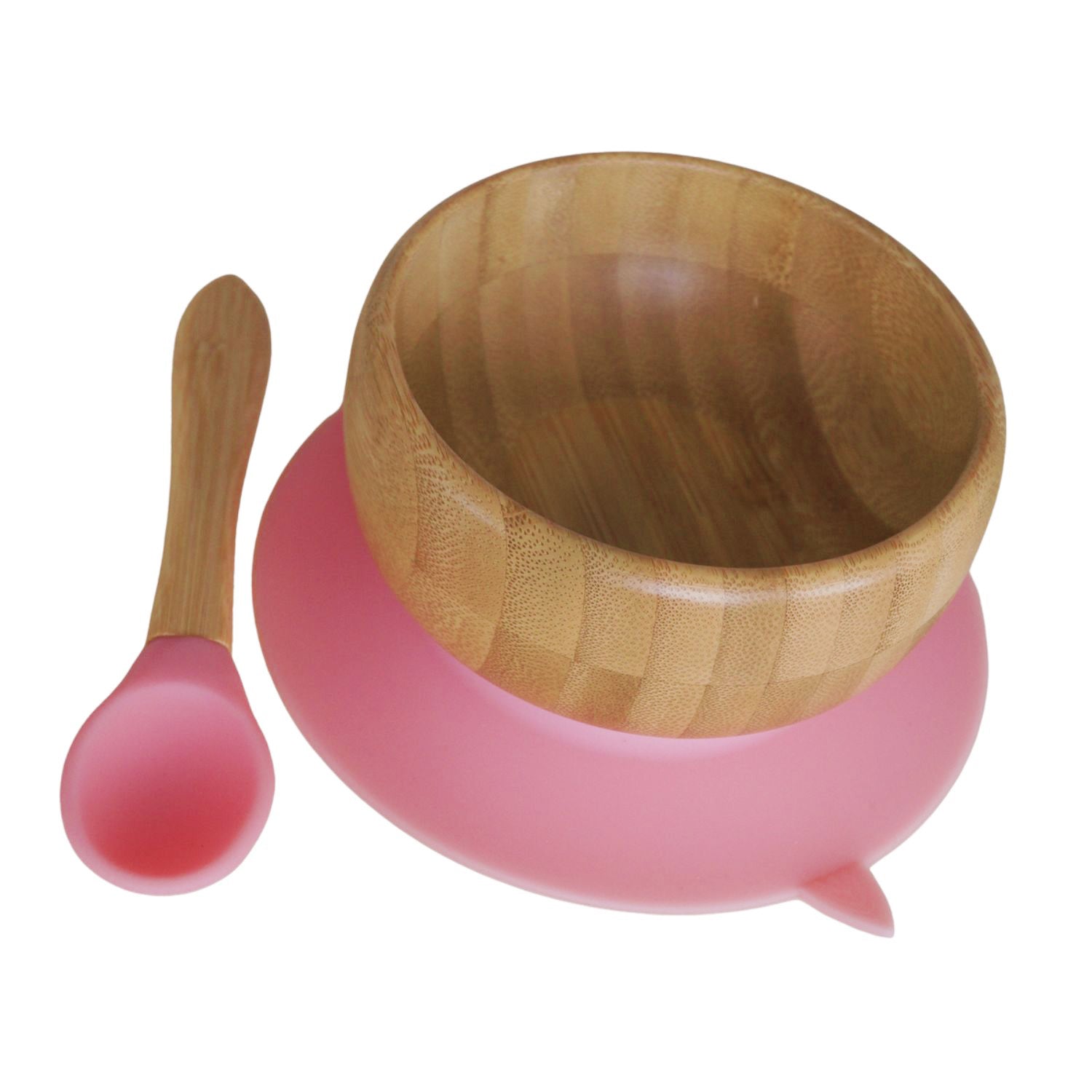 Bowl Bambú con Chupa y Cuchara