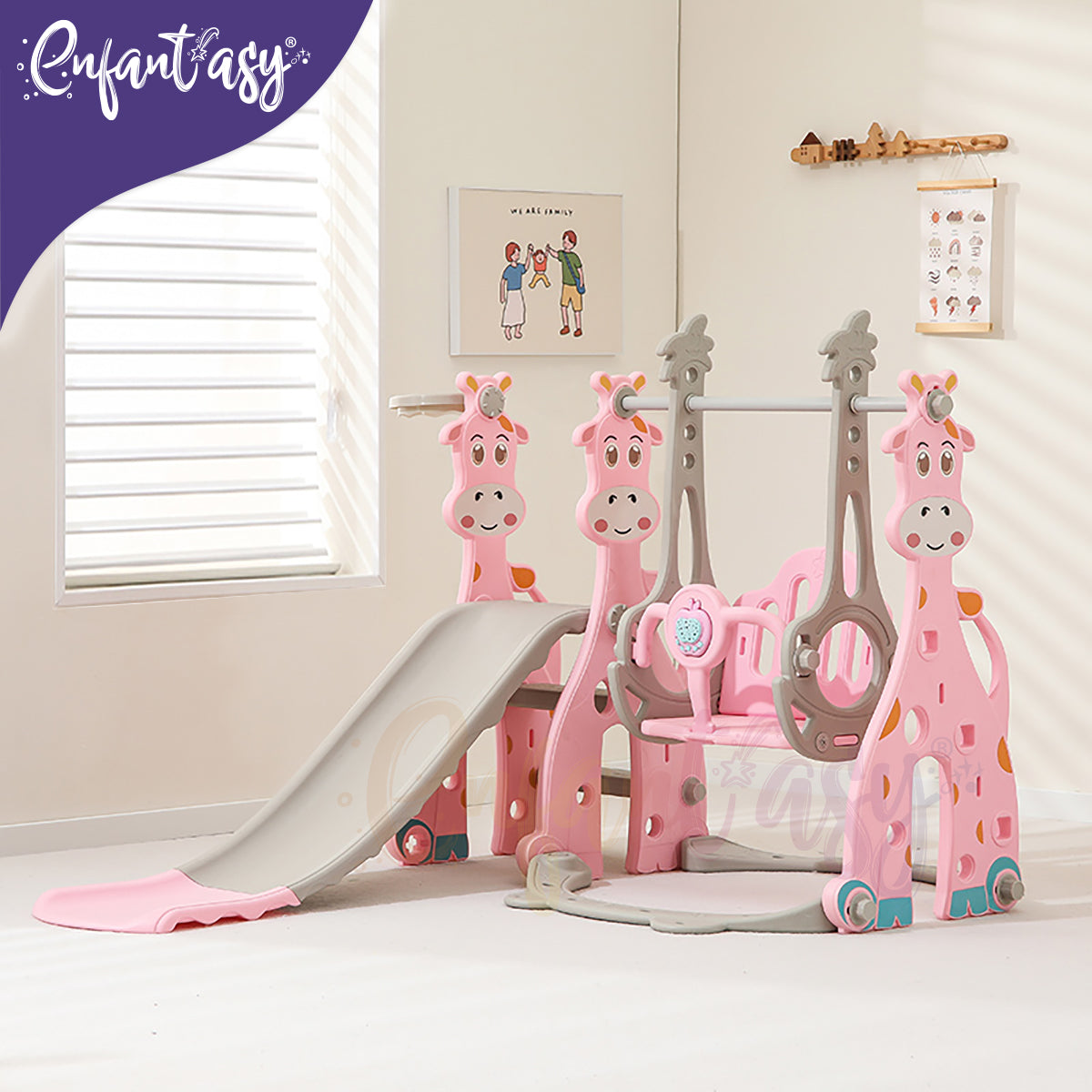 Mini Parque 3 en 1 Columpio + Rodadero