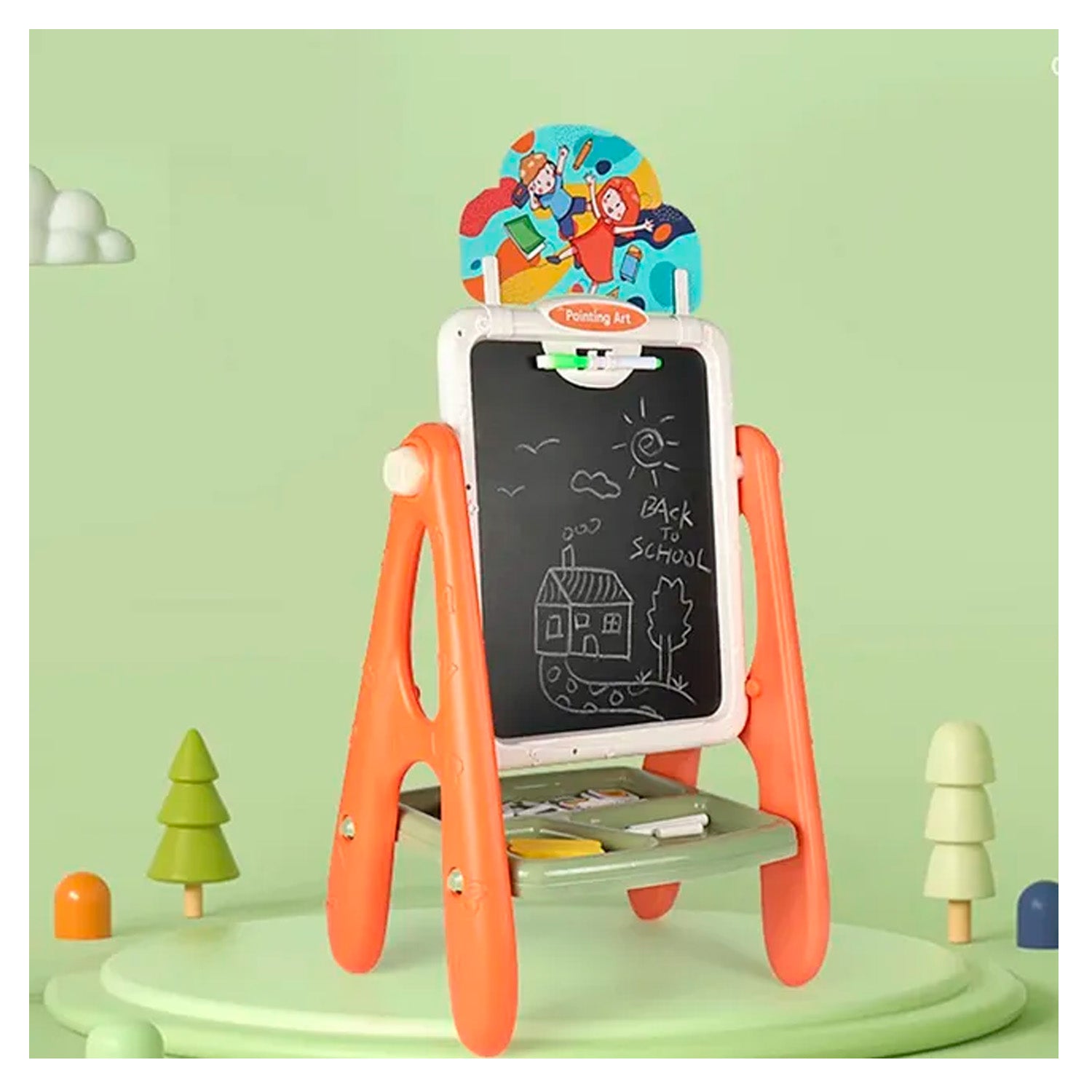 Tablero Pizarra Infantil Magnético Doble Cara