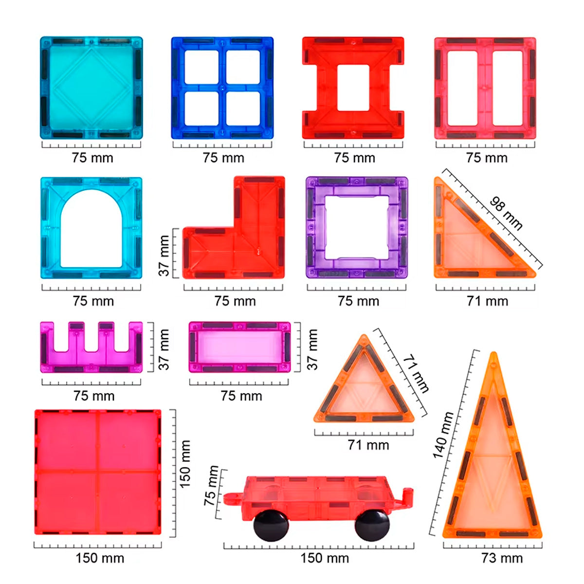 Fichas Magnéticas Figuras Geométricas