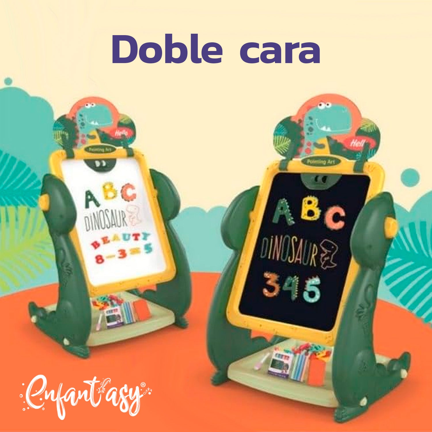 Tablero Pizarra Infantil Magnético Doble Cara