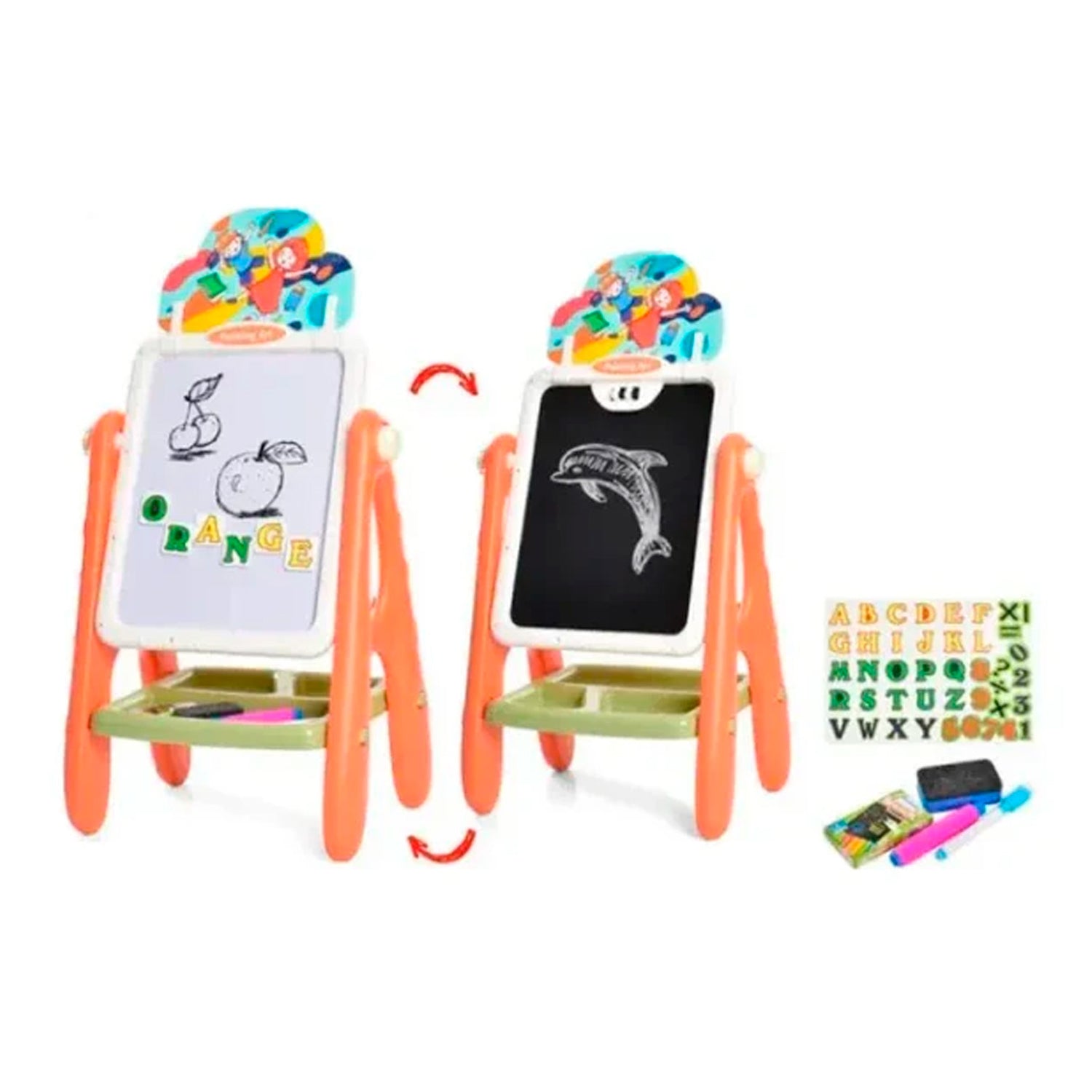 Tablero Pizarra Infantil Magnético Doble Cara