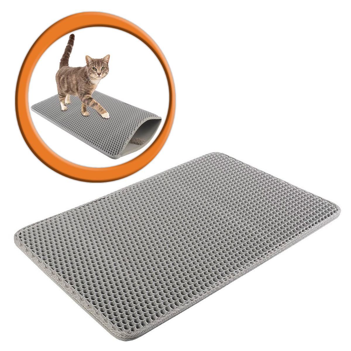 Tapete Recolector Arena Gatos Doble Capa