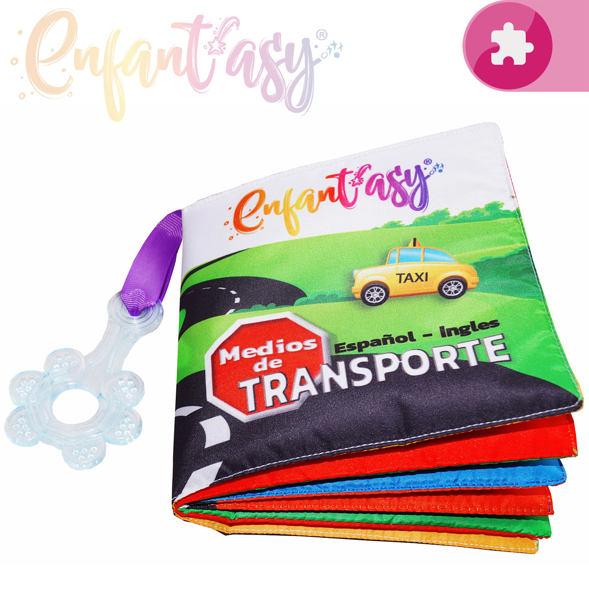 Libro de tela tipo MONTESSORI