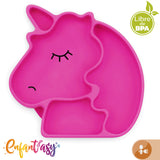 Plato en Silicona Unicornio