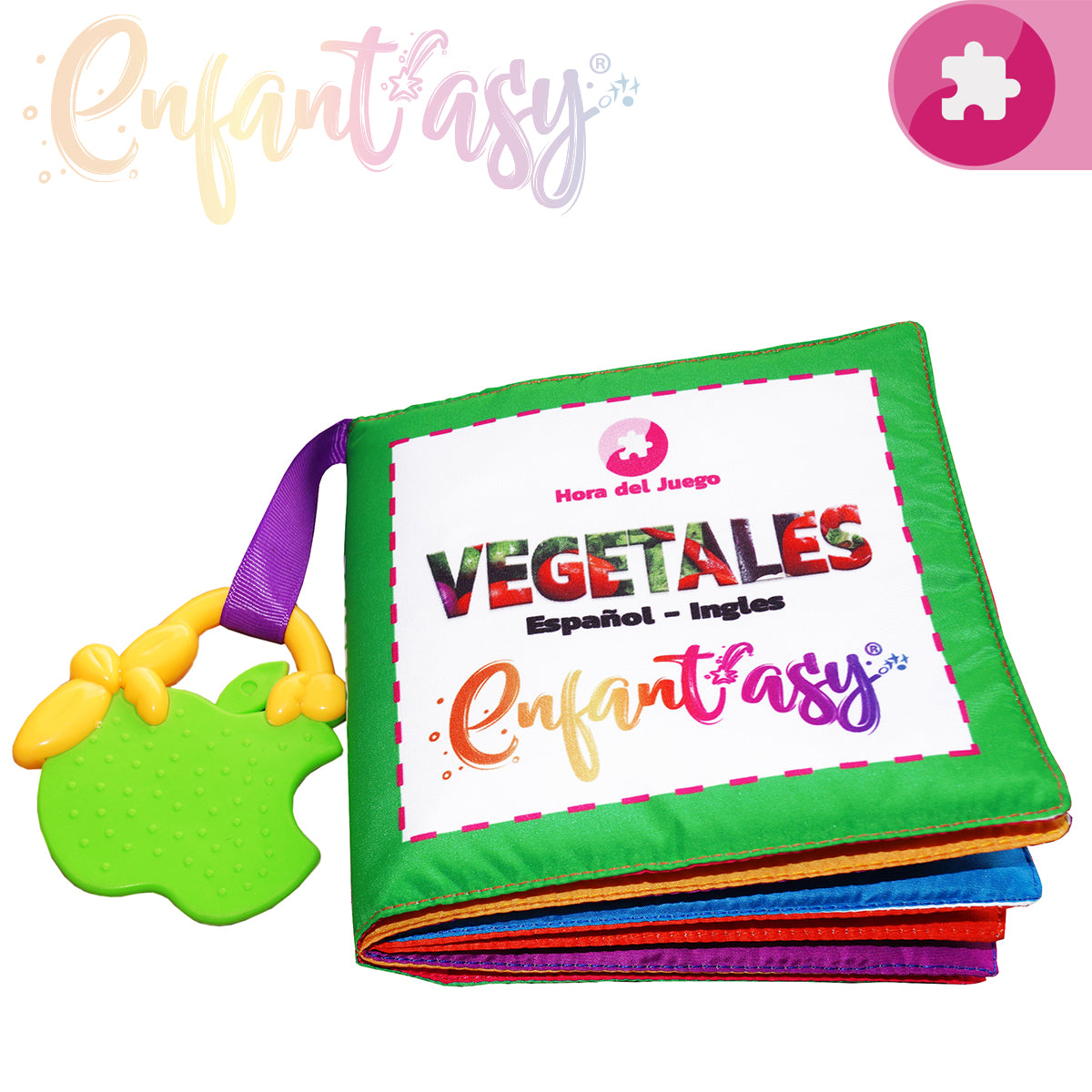 Libro de tela tipo MONTESSORI