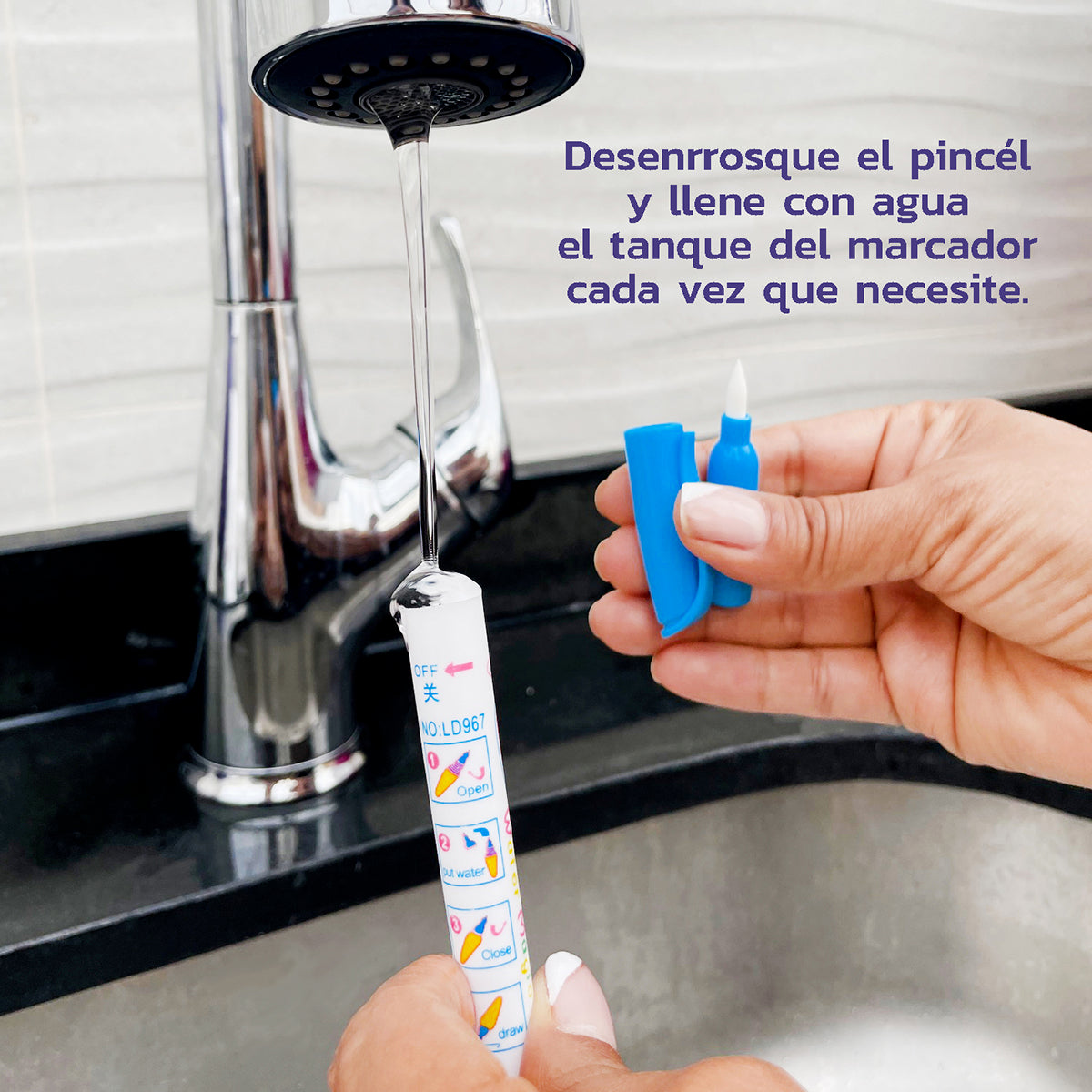 Libro para Colorear con Agua Reutilizable Didáctico