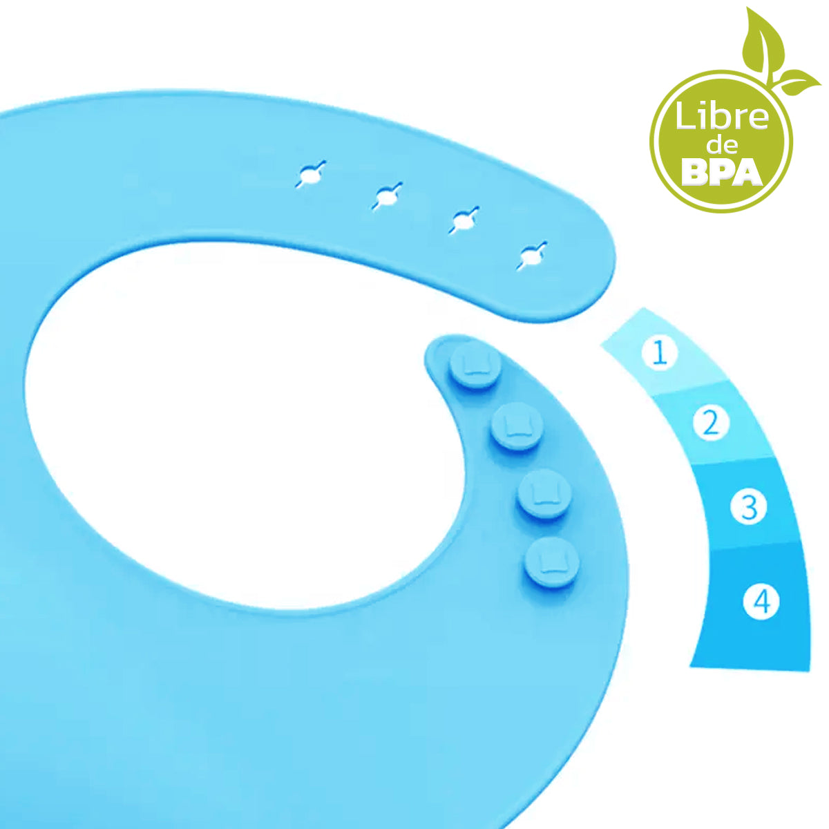 Baberos Silicona Fácil Lavado