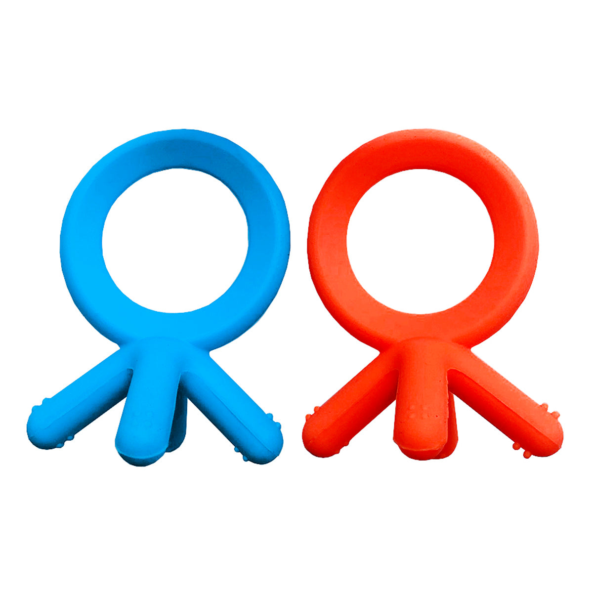 Set Mordedor Comotomo Rascaencias En Silicona Libre Bpa X2