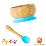Bowl Bambú con Chupa y Cuchara