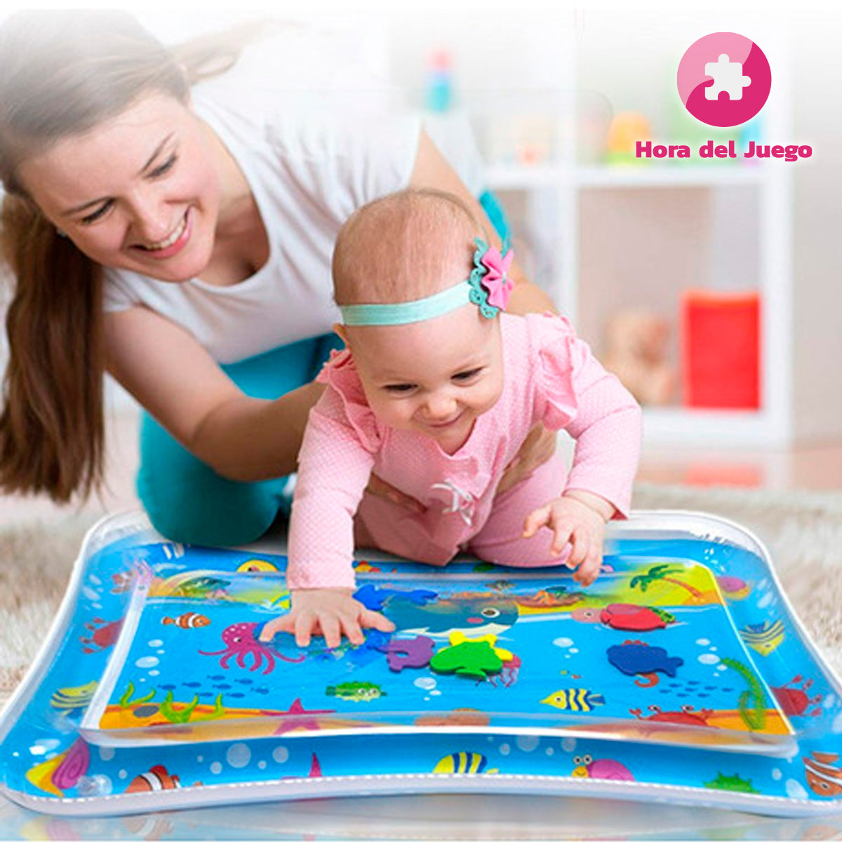 Tapete de estimulación con agua