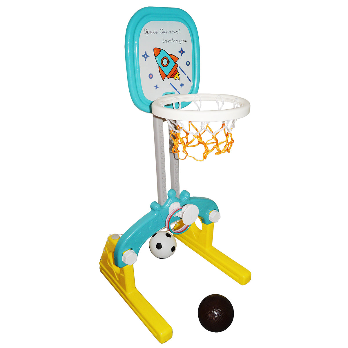 Cancha de Baloncesto y Fútbol 3 en 1