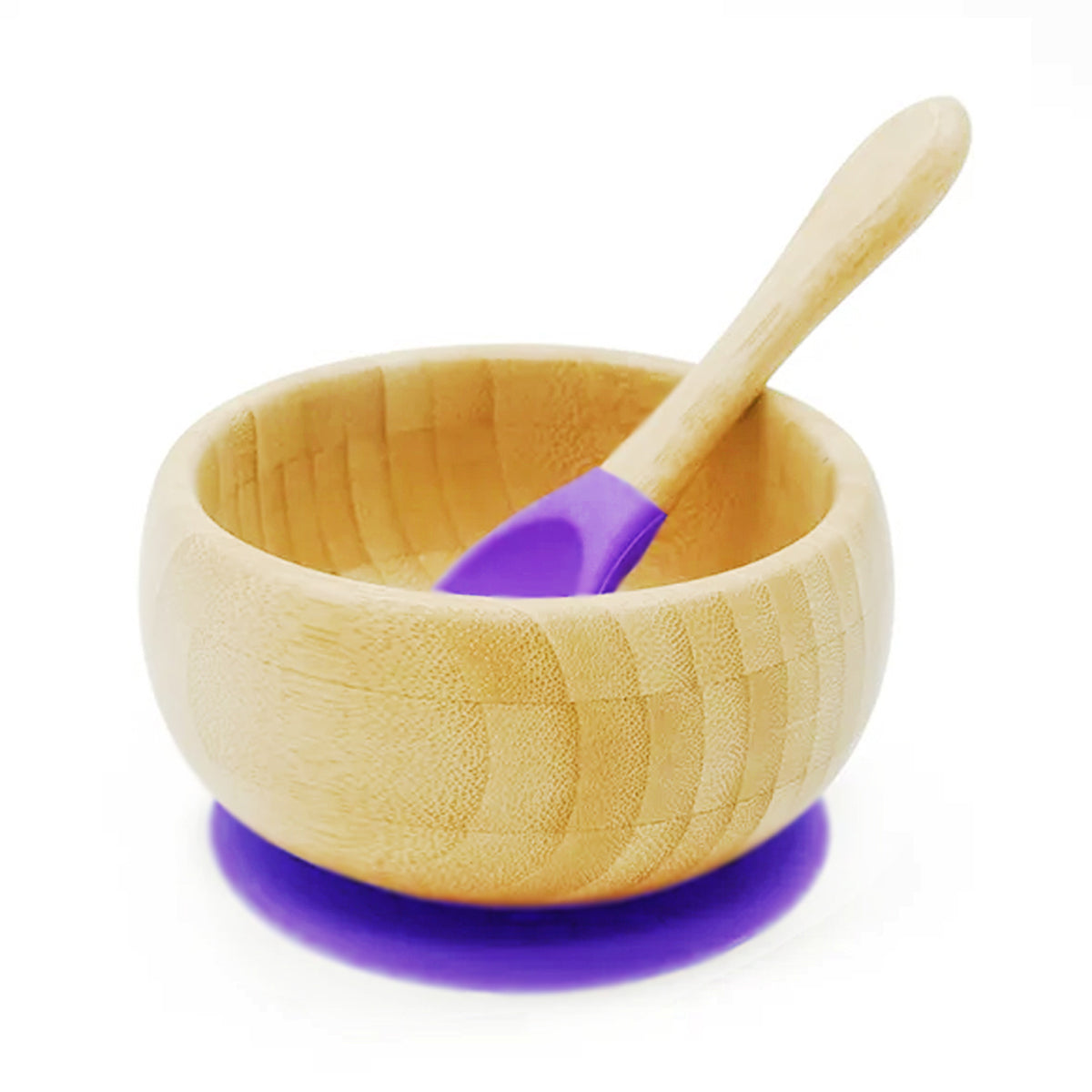 Bowl Bambú con Chupa y Cuchara
