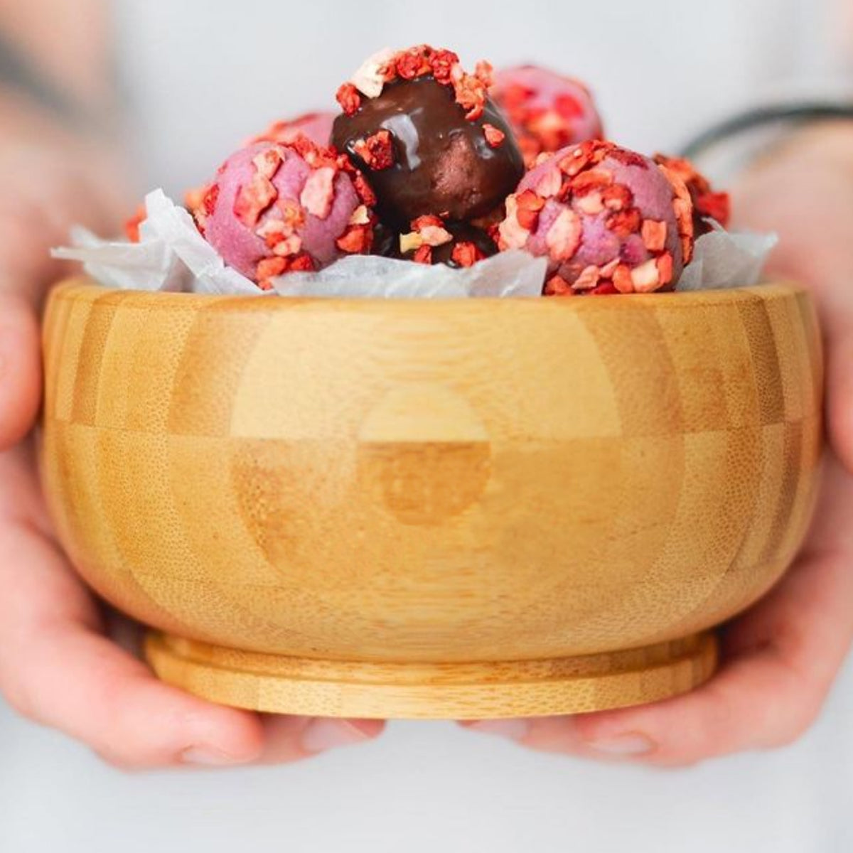 Bowl Bambú con Chupa y Cuchara