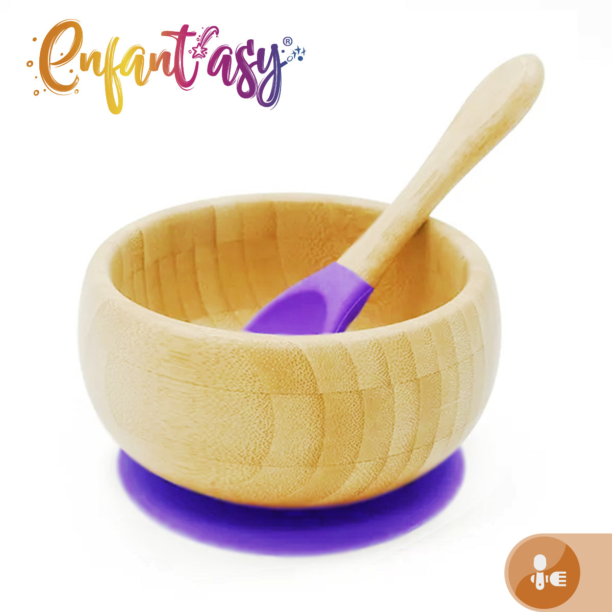 Bowl Bambú con Chupa y Cuchara