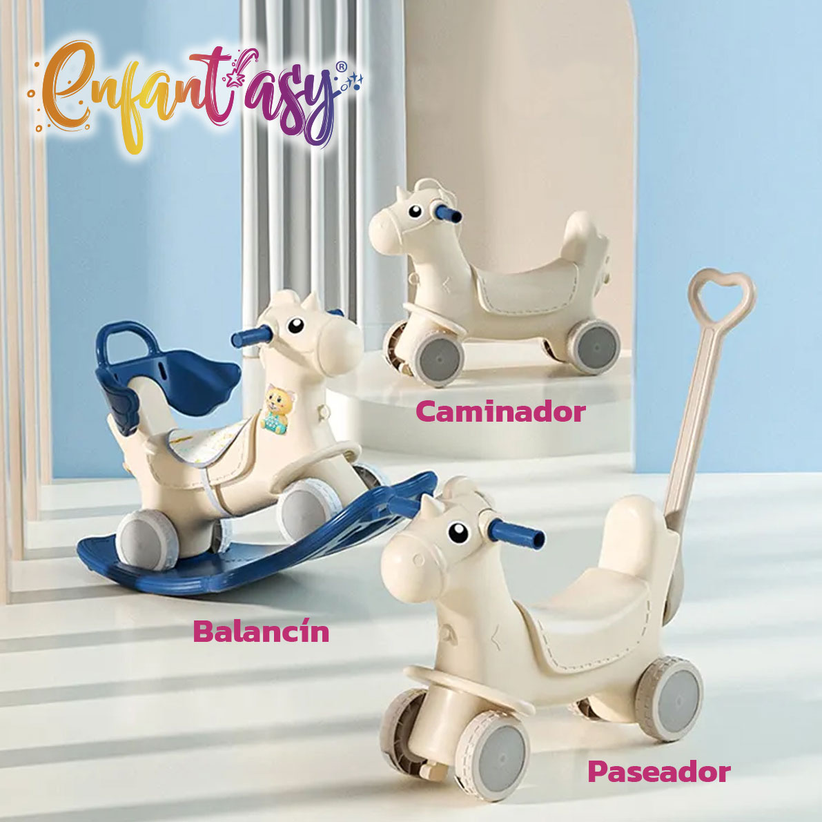 Caballito Balancín 3 en 1