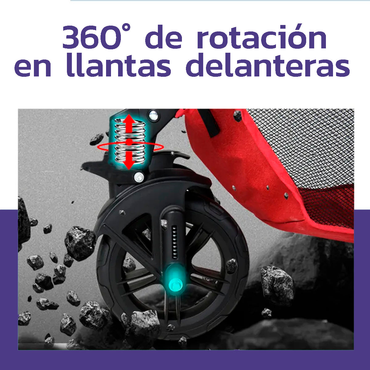 Coche Paseador Bebé Tipo Moises Ultracompacto y Elegante