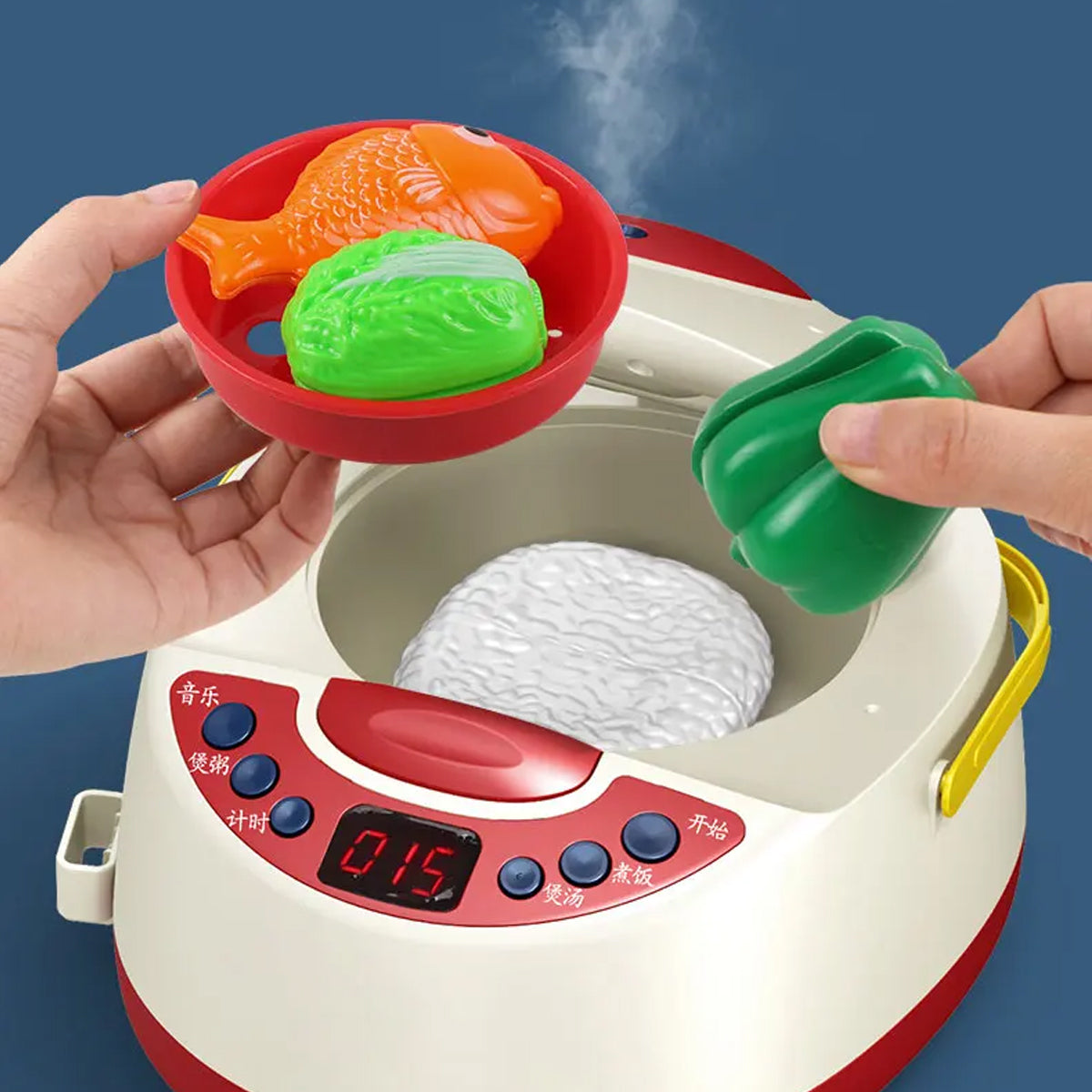 Cocina vaporera con 56 piezas